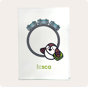 イクスカすずめクリアファイル(東西線)